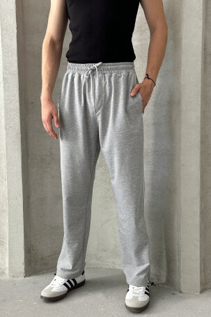 Erkek Ayarlanabilir Paça Baggy Eşofman Altı GRİ - 3