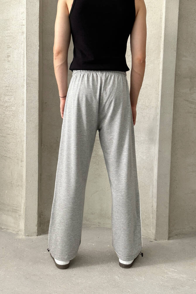 Erkek Ayarlanabilir Paça Baggy Eşofman Altı GRİ - 6