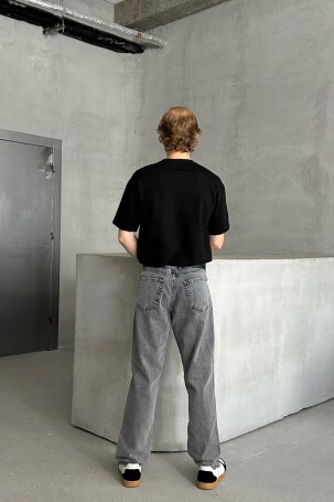 Erkek Baggy Jean Pantolon Antrasit - 5